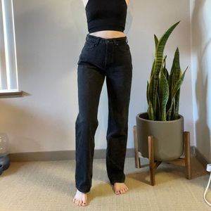 Rag & bone Alex high waisted black jeans